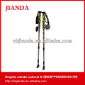 JD-3D-021 Three Section telescopic Aluminum 7075 Trekking Pole with EVA grip walking stick cane alpenstock